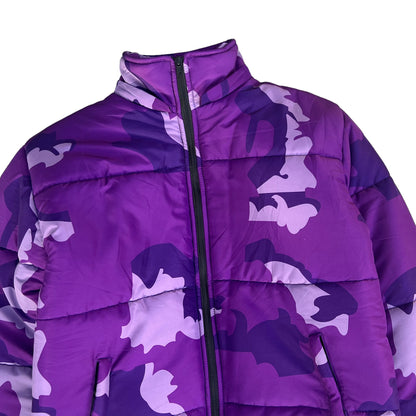 Purple Camo Puffer Jacket