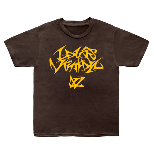 Brown LV Graffiti T Shirt