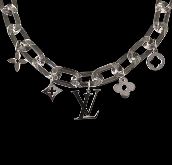 Lv Clear Chain Necklace For Men's